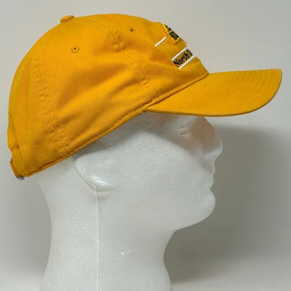 North Dakota State Bison Dad Hat Baseball Cap NDSU 3 Bar Line The Game Yellow - Picture 10 of 12